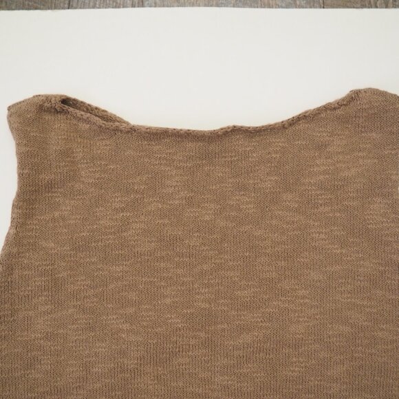 NWT Commense Cotton Blends Brown Knit Crop Top sz M - Picture 6 of 8
